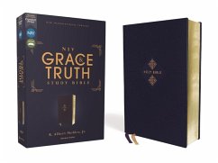 Niv, the Grace and Truth Study Bible (Trustworthy and Practical Insights), Leathersoft, Navy, Red Letter, Comfort Print - Zondervan