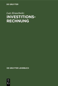 Cover Investitionsrechnung (eBook, PDF)
