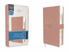 Niv, Pocket Thinline Bible, Leathersoft, Pink, Snap Closure, Red Letter, Comfort Print - Zondervan