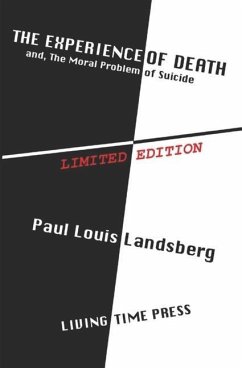 The Experience of Death - Landsberg, Paul Louis