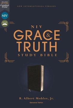 Niv, the Grace and Truth Study Bible (Trustworthy and Practical Insights), European Bonded Leather, Black, Red Letter, Thumb Indexed, Comfort Print - Zondervan