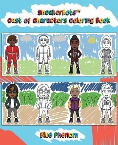 Sneakerbots(TM) Cast of Characters Coloring Book - Phenom, Blue