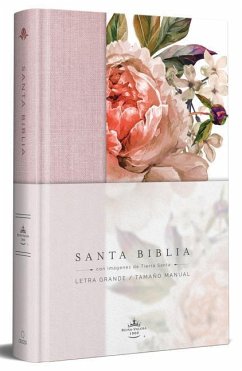 Biblia Reina Valera 1960 Letra Grande. Tapa Dura, Tela Rosada Con Flores, Tamaño Manual / Bible Rvr 1960. Handy Size, Large Print, Hardcover, Pink - Reina Valera Revisada 1960