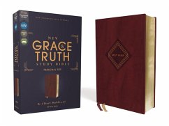 Niv, the Grace and Truth Study Bible (Trustworthy and Practical Insights), Personal Size, Leathersoft, Burgundy, Red Letter, Comfort Print - Zondervan