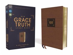 Niv, the Grace and Truth Study Bible (Trustworthy and Practical Insights), Leathersoft, Brown, Red Letter, Comfort Print - Zondervan