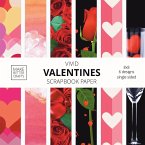 Vivid Valentine Scrapbook Paper: 8x8 Cute Designer Patterns for Decorative Art, DIY Projects, Homemade Crafts, Cool Art Ideas