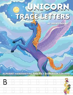 Unicorn Trace Letters-Alphabet Hand Writing Practice Work Book For Kids - Books, Deeasy