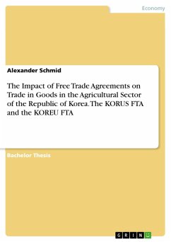 The Impact of Free Trade Agreements on Trade in Goods in the Agricultural Sector of the Republic of Korea. The KORUS FTA and the KOREU FTA (eBook, PDF)