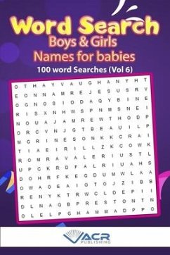 Word Search: Boy and Girls Names Vol 6 - Publishing, Acr