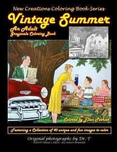 New Creations Coloring Book Series: Vintage Summer - Davis, Teresa