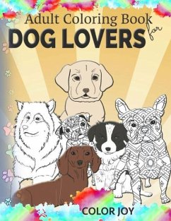 Adult coloring book for dog lovers - Joy, Color