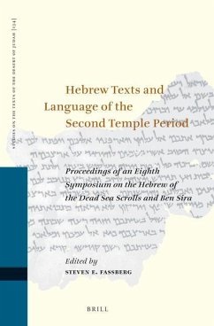 Hebrew Texts and Language of the Second Temple Period