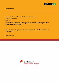Inwiefern können ertragsteuerliche Regelungen den Klimaschutz lenken? (eBook, PDF) - Werner, Tobias