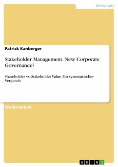 Stakeholder Management. New Corporate Governance? (eBook, PDF)