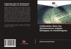 Collocation dans les dictionnaires anglais bilingues et monolingues - Osuchowska, Dorota