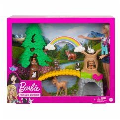 Barbie Waldtier-Forscherin Puppe und Spielset