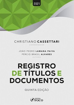 Registro de títulos e documentos (eBook, ePUB) - Paiva, João Pedro Lamana; Alvares, Pércio Brasil