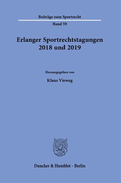 Erlanger Sportrechtstagungen 2018 und 2019.