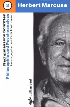 Nachgelassene Schriften / Philosophie und Psychoanalyse (eBook, PDF) - Marcuse, Herbert
