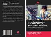 Exercícios propostos para o processo de compreensão de leitura