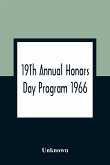 19Th Annual Honors Day Program 1966