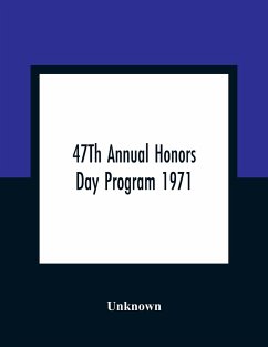 47Th Annual Honors Day Program 1971 - Unknown