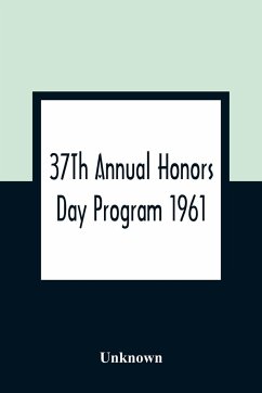 37Th Annual Honors Day Program 1961 - Unknown