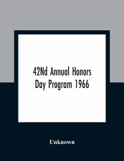 42Nd Annual Honors Day Program 1966 - Unknown
