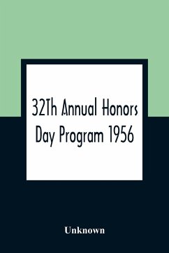 32Th Annual Honors Day Program 1956 - Unknown