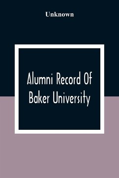 Alumni Record Of Baker University - Unknown