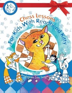 Readhead kitty teaches to play chess. - Bondarenko, Zoia