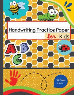 Handwriting Practice Paper For Kids: Blank Handwriting Practice Paper With Dotted Lines - ABC Workbook With Handwriting Sheets - Fun Time, Eightidd