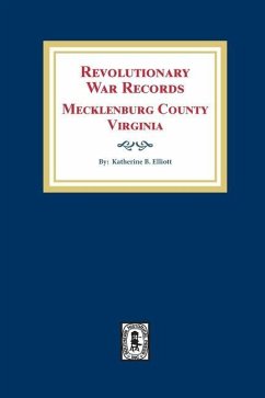 Revolutionary War Records Mecklenburg County, Virginia - Elliott, Katherine B
