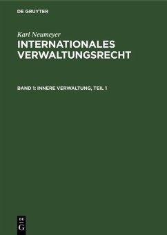 Cover Innere Verwaltung, Teil 1 (eBook, PDF)