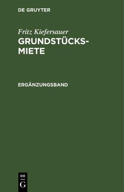 Ergänzungsband (eBook, PDF) - Kiefersauer, Fritz