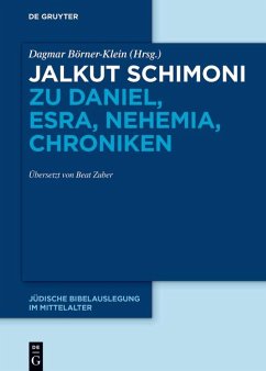 Jalkut Schimoni zu Daniel, Esra, Nehemia, Chroniken (eBook, PDF)