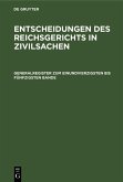 Generalregister zum einundvierzigsten bis fünfzigsten Bande (eBook, PDF)