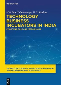 Technology Business Incubators in India (eBook, ePUB) - Bala Subrahmanya, M H; Krishna, H S