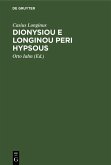 Dionysiou e Longinou Peri hypsous (eBook, PDF)