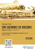 Un giorno di regno - Saxophone Quartet (score) (fixed-layout eBook, ePUB)