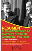 Resumen de El Plan Económico de Martínez de Hoz en Argentina, 1976-1981 (RESÚMENES UNIVERSITARIOS) (eBook, ePUB)