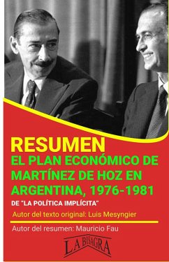Resumen de El Plan Económico de Martínez de Hoz en Argentina, 1976-1981 (RESÚMENES UNIVERSITARIOS) (eBook, ePUB) - Fau, Mauricio Enrique