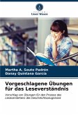 Vorgeschlagene Übungen für das Leseverständnis