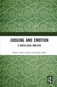 Judging and Emotion (eBook, PDF) - Roach Anleu, Sharyn; Mack, Kathy