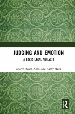 Judging and Emotion (eBook, ePUB) - Roach Anleu, Sharyn; Mack, Kathy
