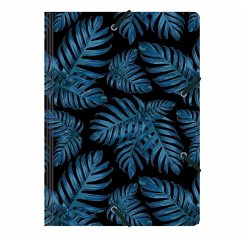 Sammelmappe de Luxe A4, Philodendron blue