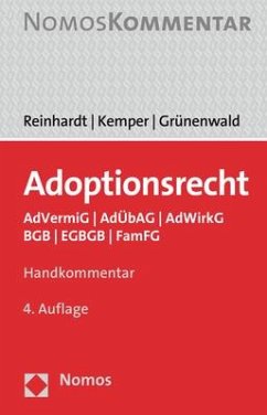 Adoptionsrecht - Reinhardt, Jörg;Kemper, Rainer;Grünenwald, Christoph