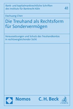 Cover Die Treuhand als Rechtsform für Sondervermögen (eBook, PDF)