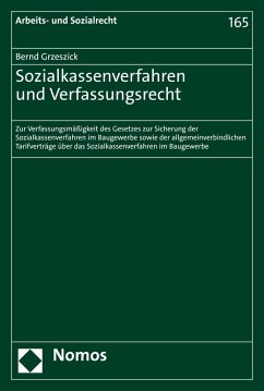 Sozialkassenverfahren und Verfassungsrecht (eBook, PDF) - Grzeszick, Bernd