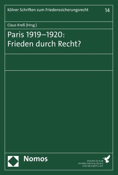 Paris 1919-1920: Frieden durch Recht? (eBook, PDF) Cover Paris 1919-1920: Frieden durch Recht? (eBook, PDF)